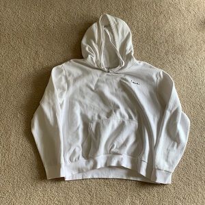 White “love” hoodie